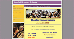 Desktop Screenshot of bloomfieldsymphony.org